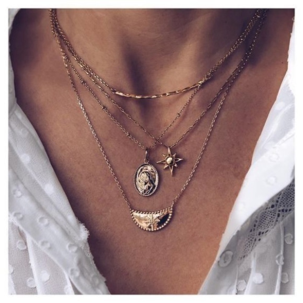 3/$30 💛 Multi Layered Charm Necklace